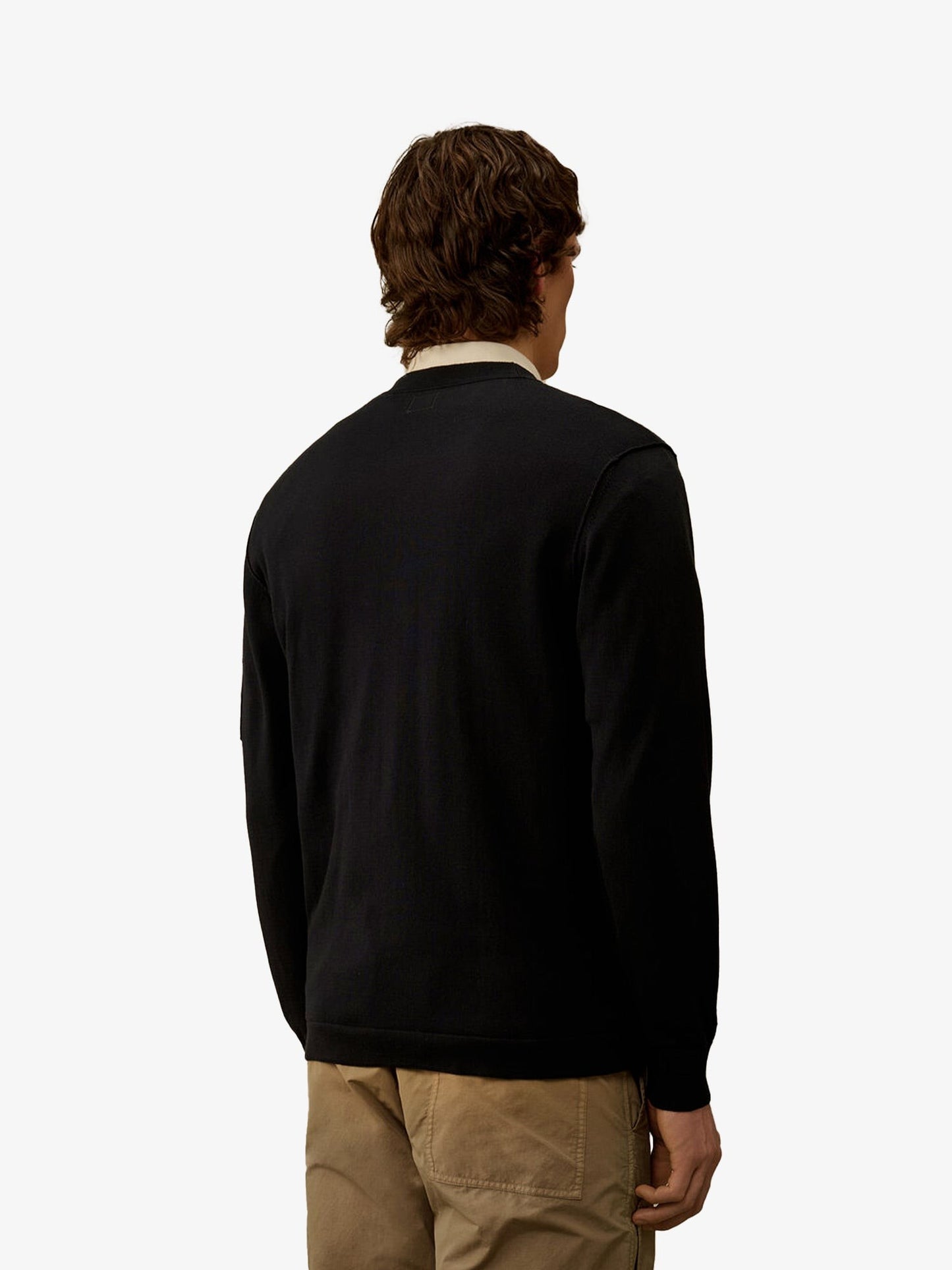 C.P.COMPANY Cotton cardigan with Logo detail