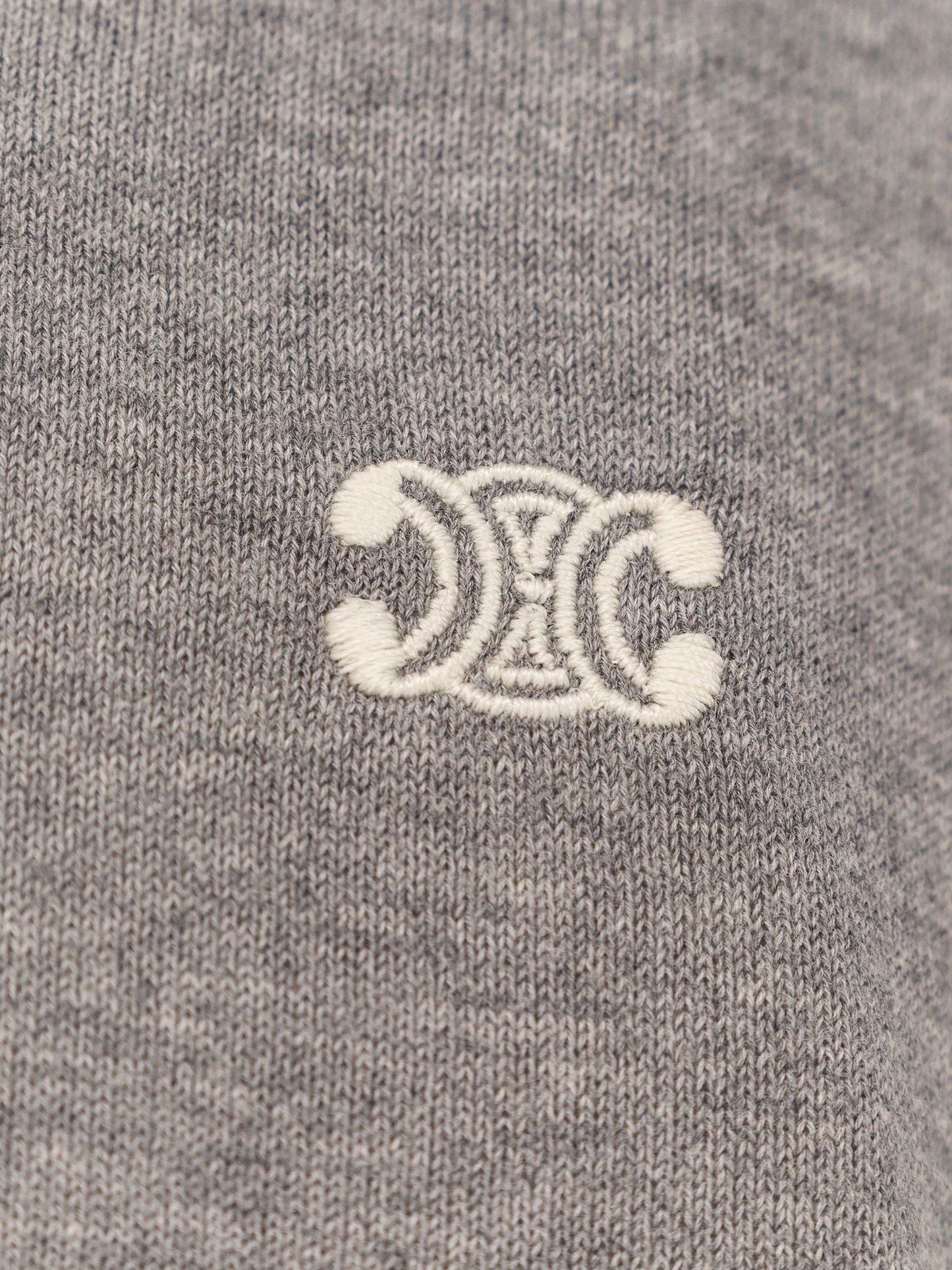 Celine Cotton polo shirt with Triomphe detail