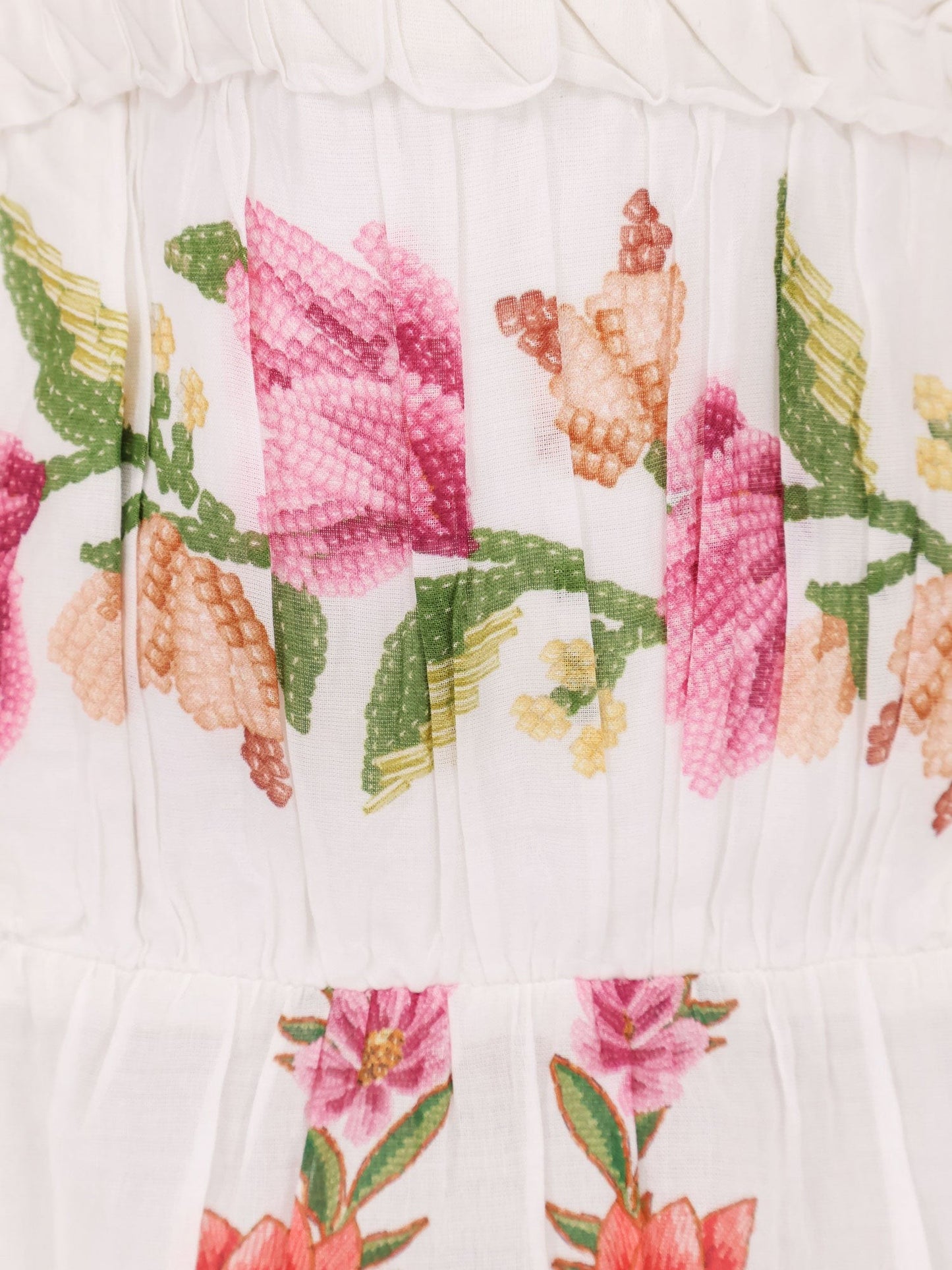 FARM RIO Cotton shirt with floral print