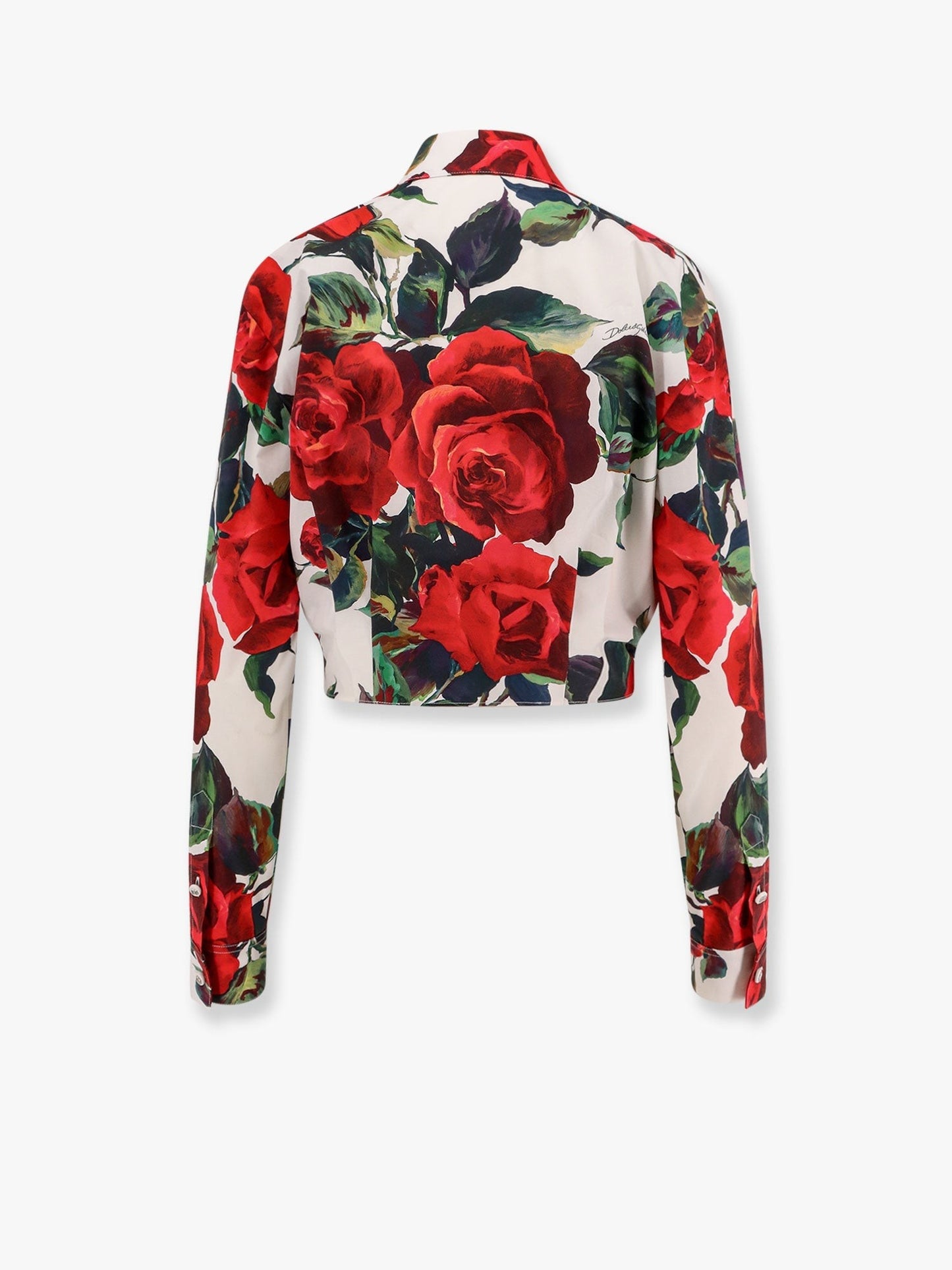 DOLCE e GABBANA Cotton shirt with floral print