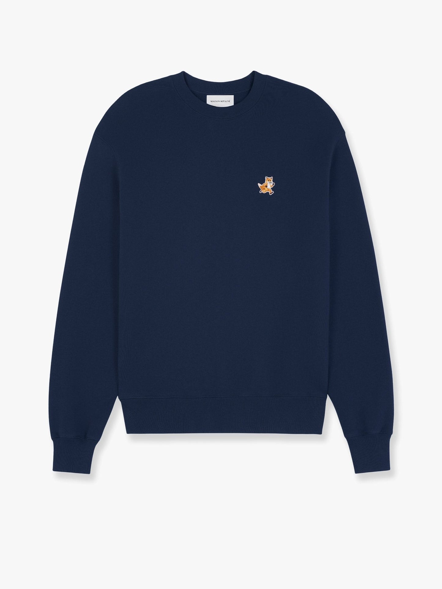 Maison Kitsune Cotton sweatshirt with speedy fox patch