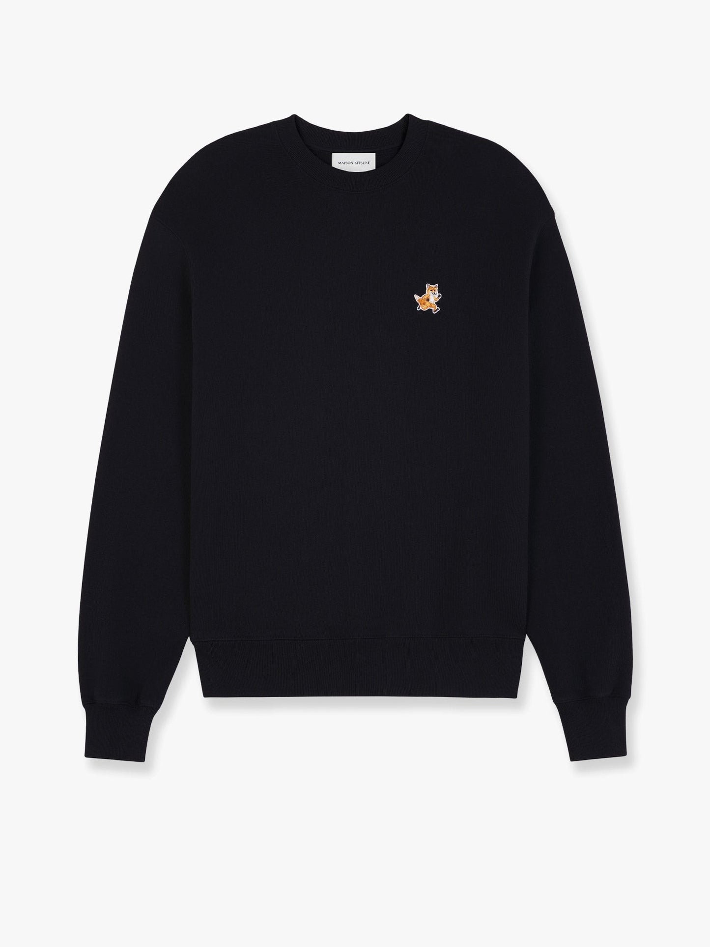 Maison Kitsune Cotton sweatshirt with speedy fox patch