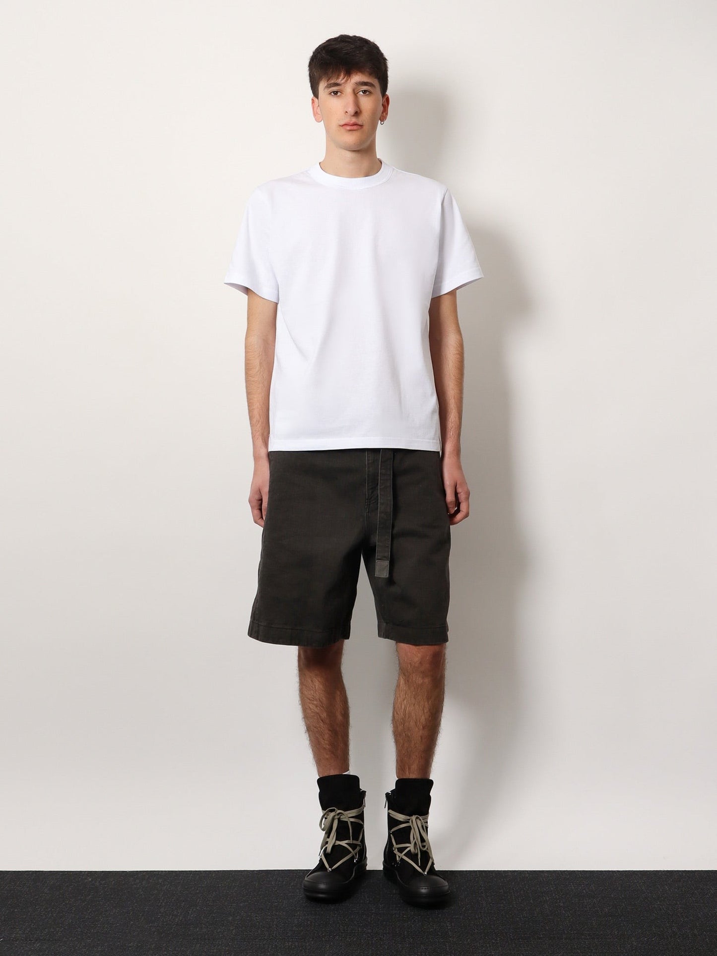 SACAI Cotton t-shirt with logo on the back