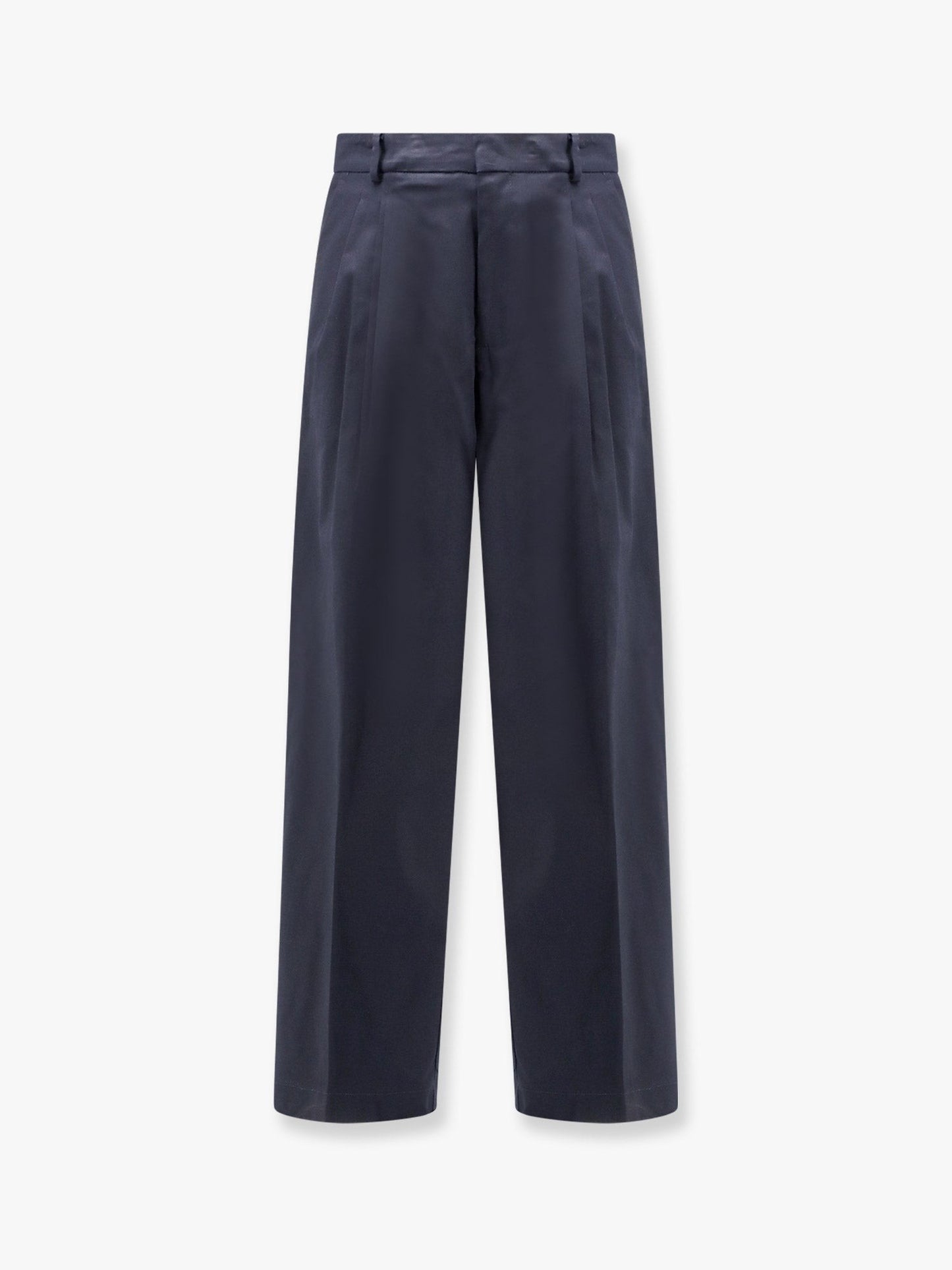 AMARANTO Cotton trouser with frayed edges