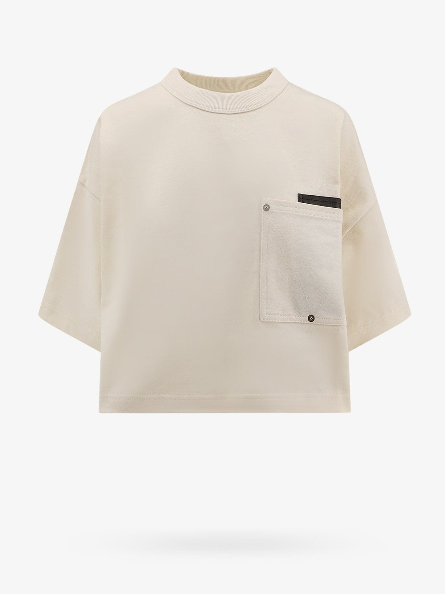 Bottega Veneta Crop fit japanese jersey t-shirt