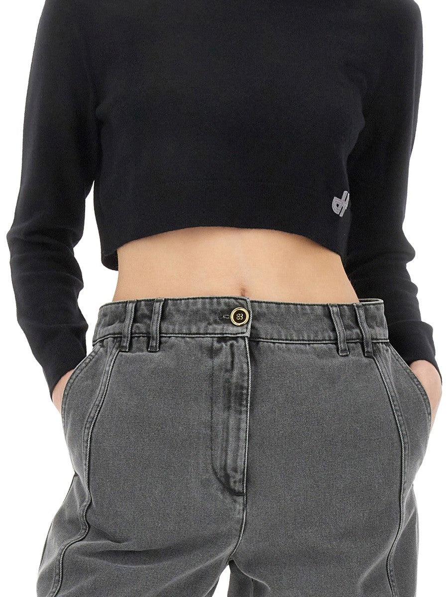 PATOU CROPPED SHIRT