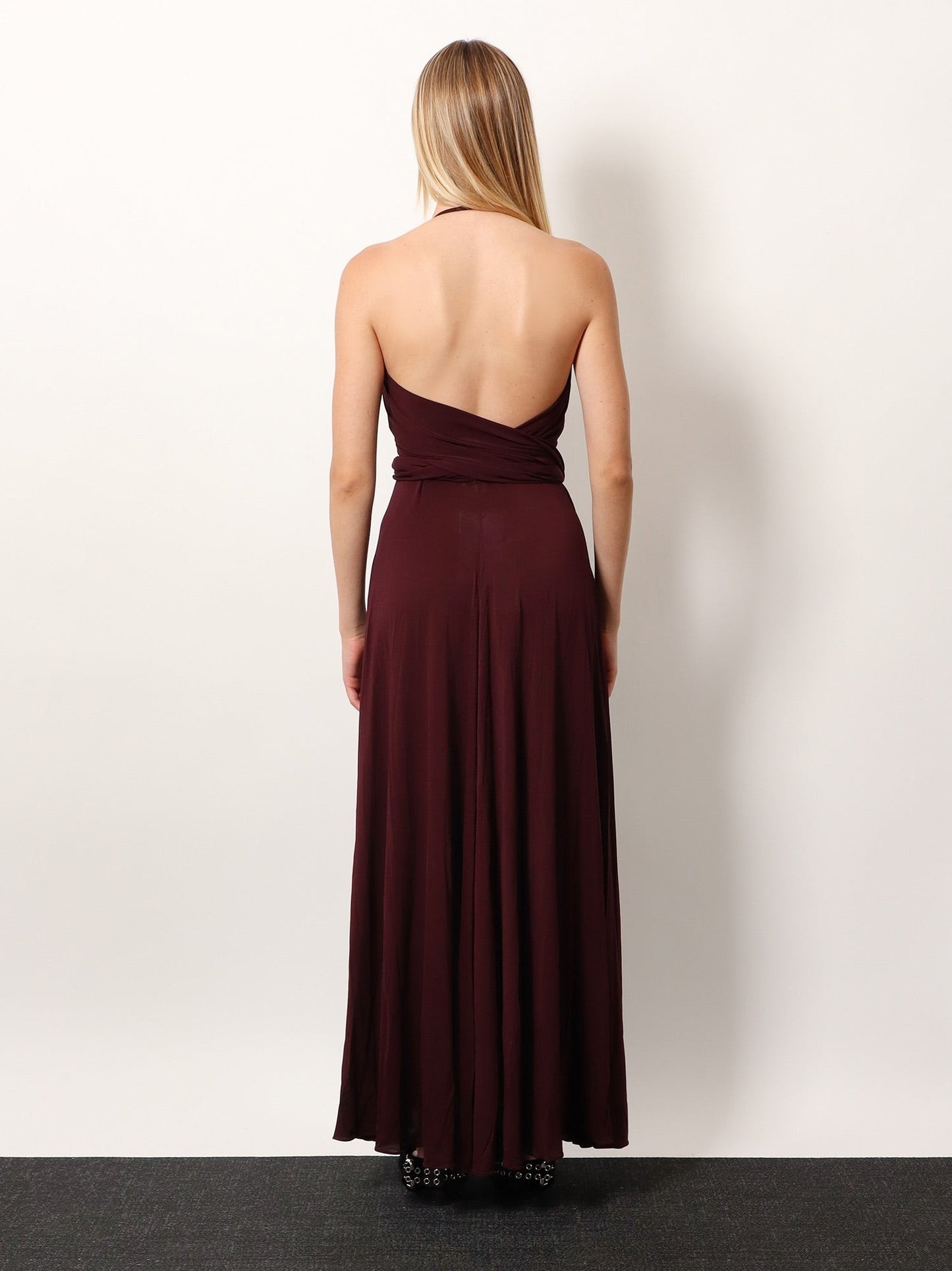 ALAIA Cross Dress viscose long dress