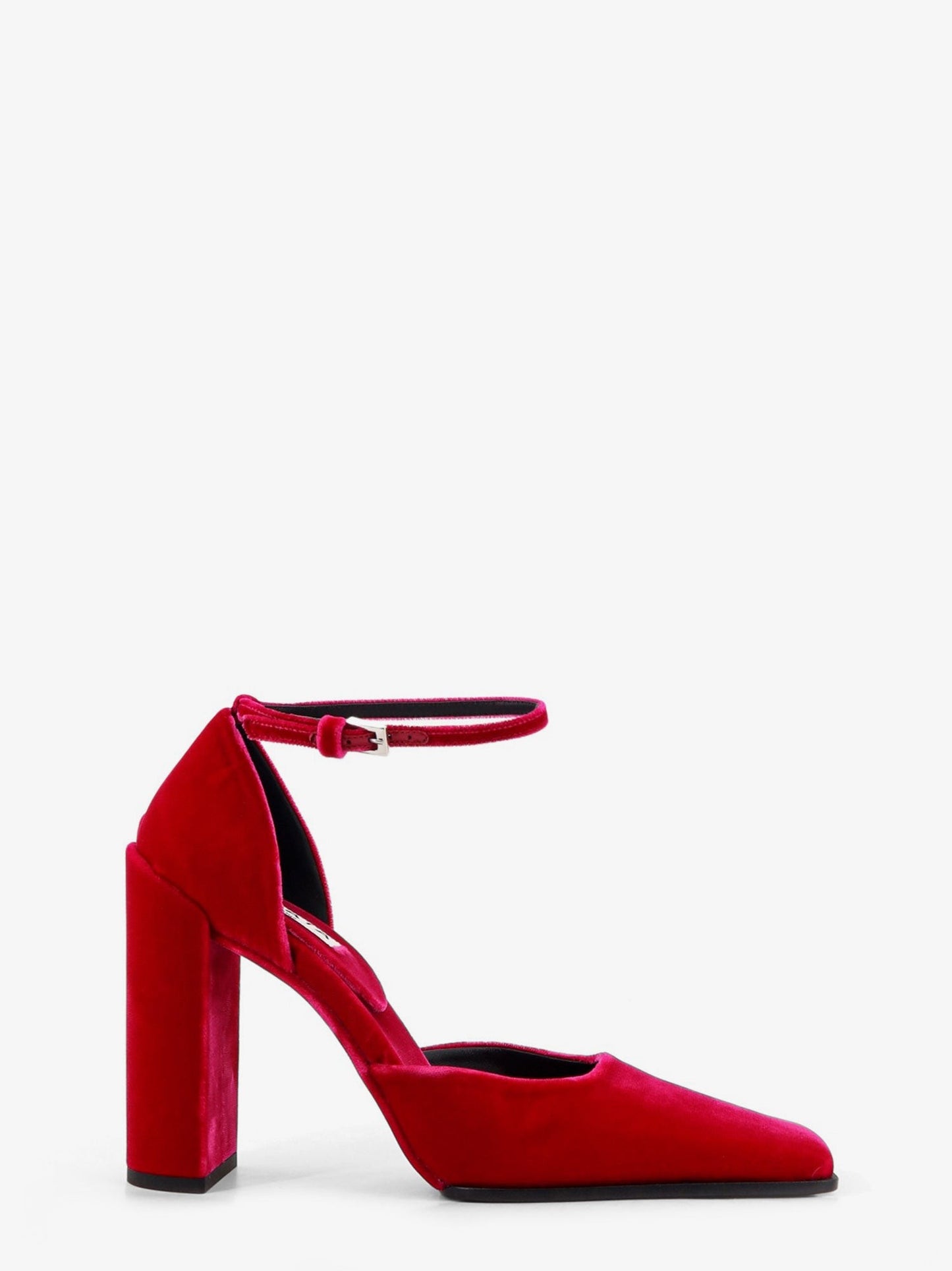 ALAIA D' Orsay 90 velvet décolleté