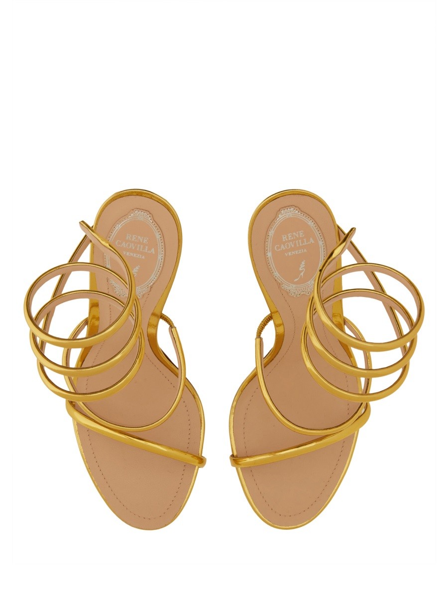 RENE CAOVILLA LEATHER PUMPS