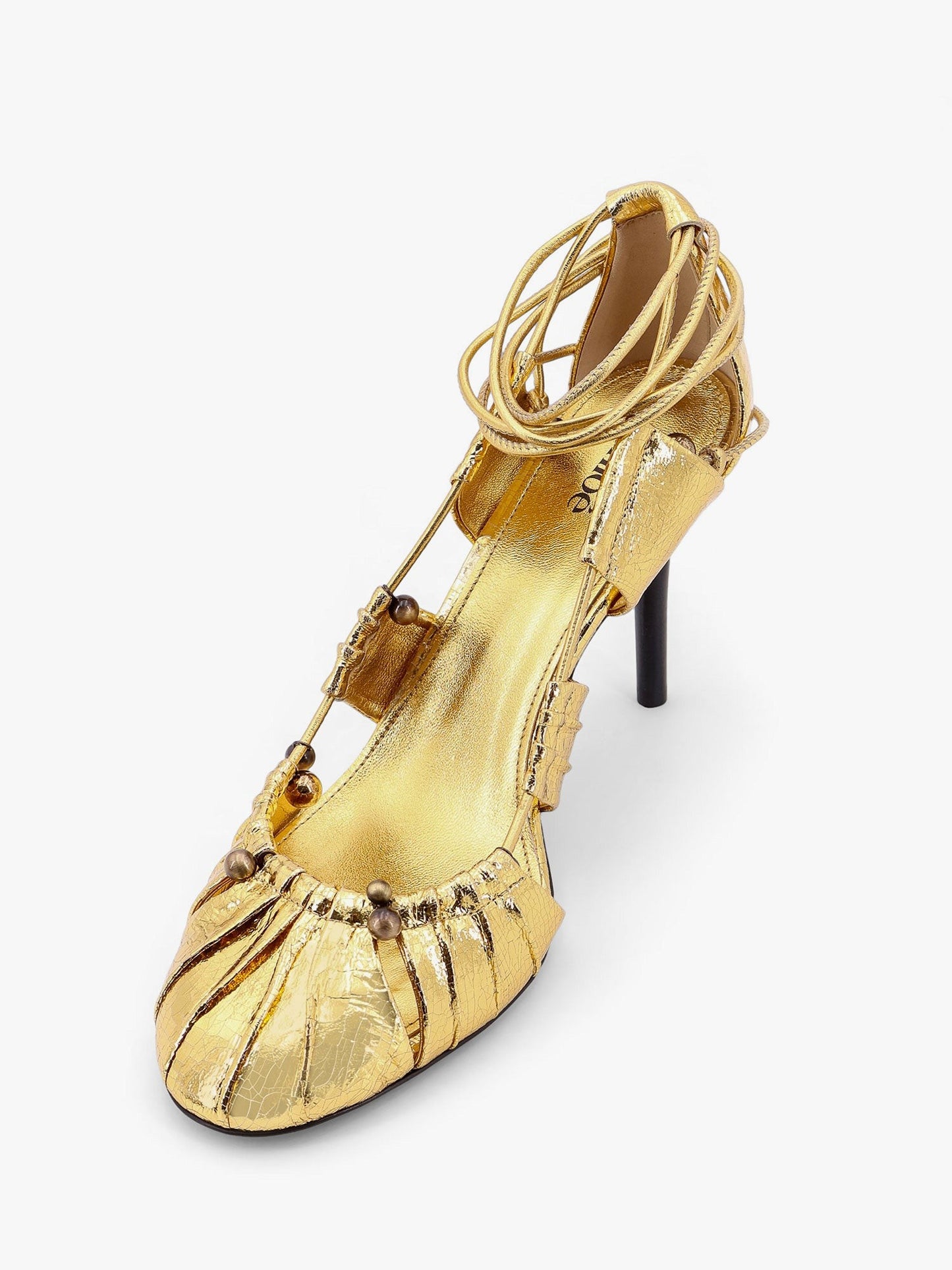 CHLOE' Décolleté luna in pelle gold