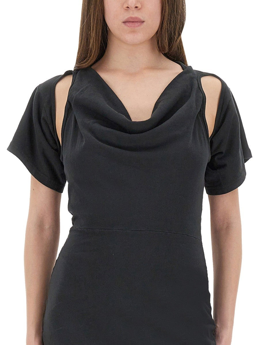 ALEXANDERWANG.T "DECONSTRUCTED" SHORT DRESS