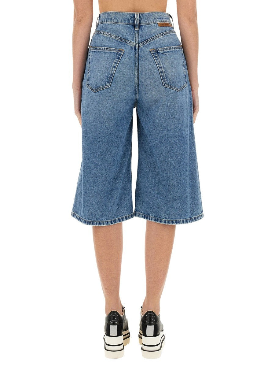 stella mccartney DENIM BERMUDA SHORTS