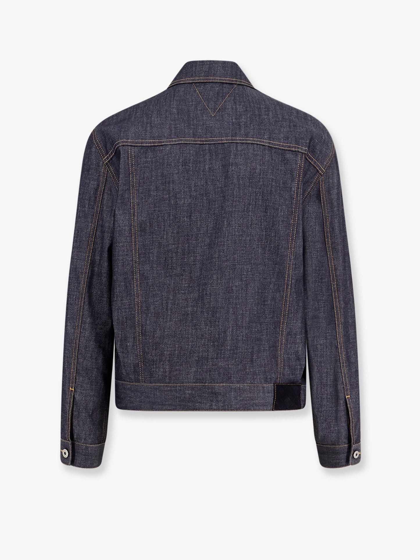 Bottega Veneta Denim jacket with iconic Intrecciato patch