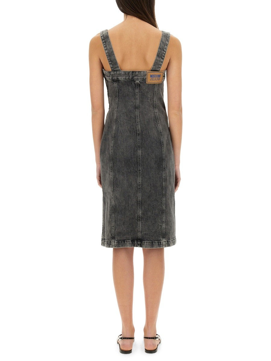 MOSCHINO JEANS DENIM MIDI DRESS
