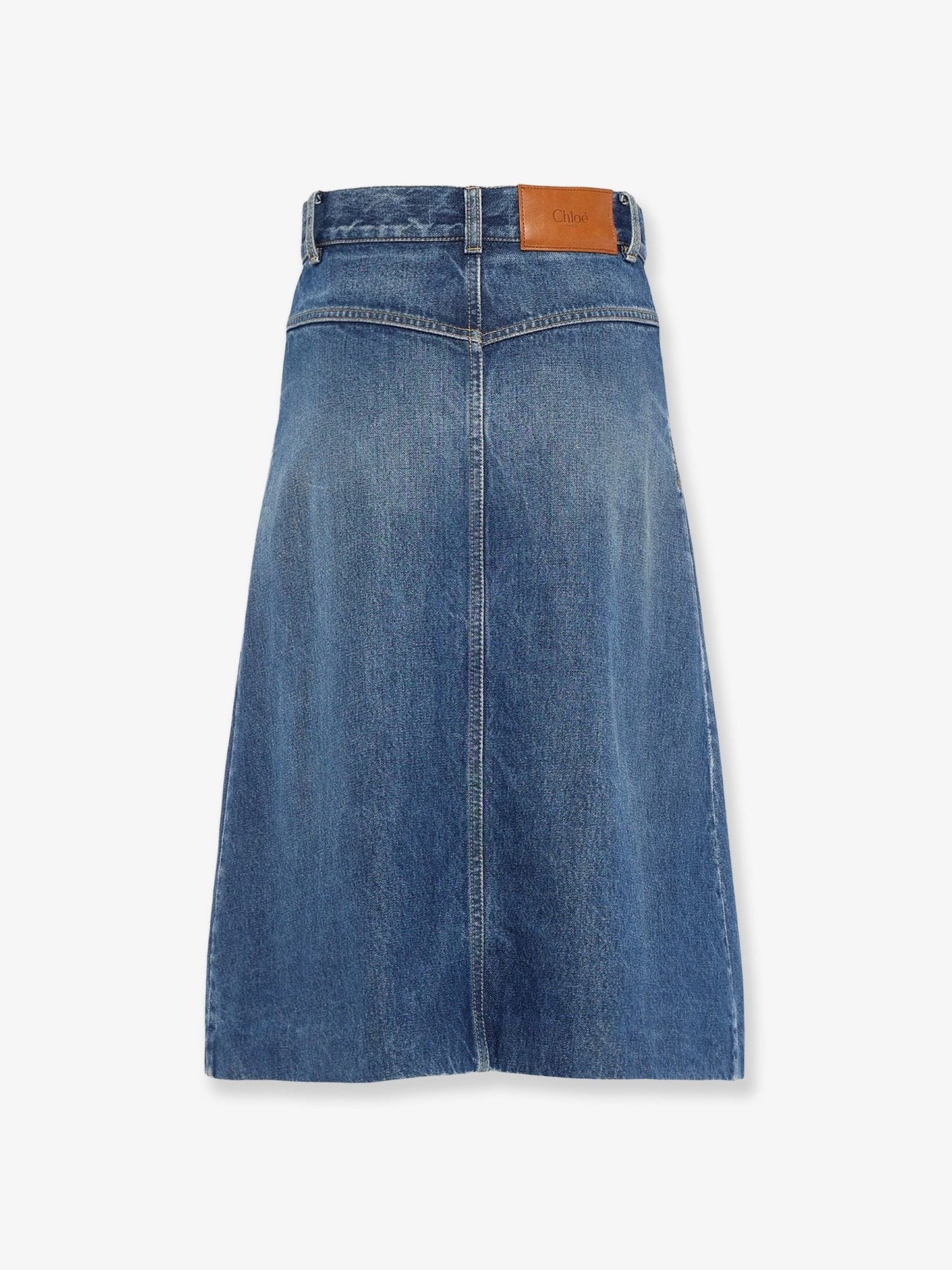 CHLOE' Denim midi skirt