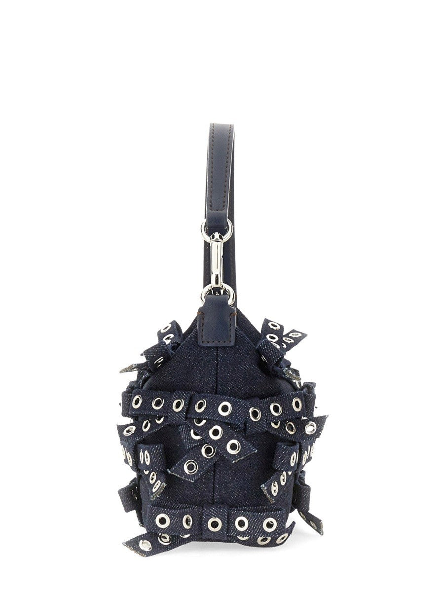 GANNI DENIM POUCH BAG