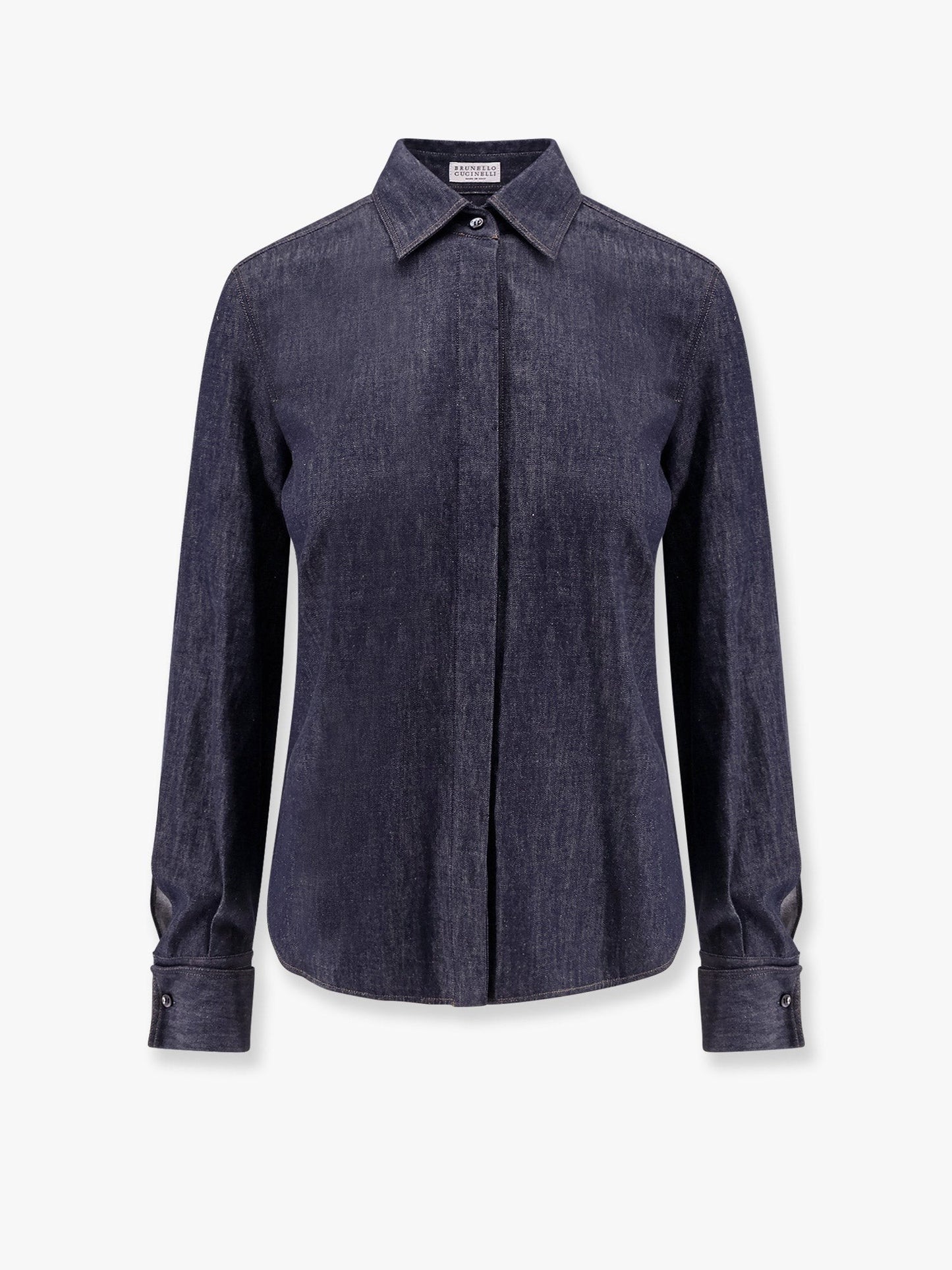 Brunello Cucinelli Denim shirt with contrasting stitching
