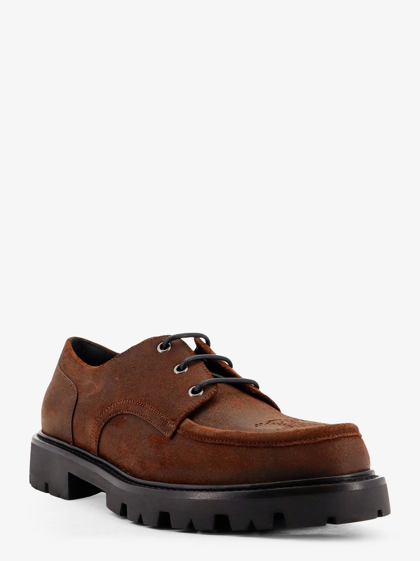 Celine Derby 35 waxed suede Lace Up shoe