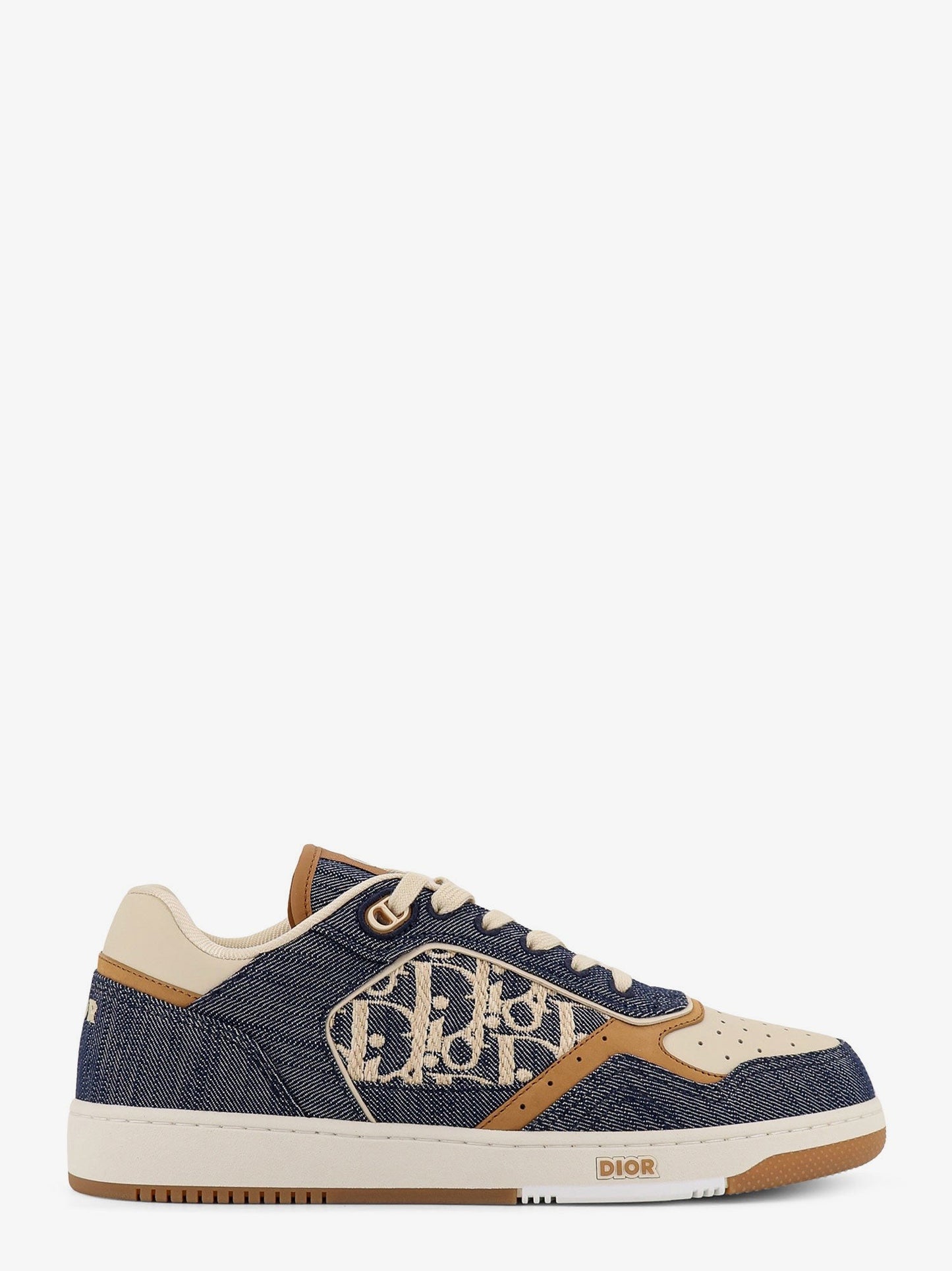 Dior DH SN B27 Uptow denim and leather sneakers