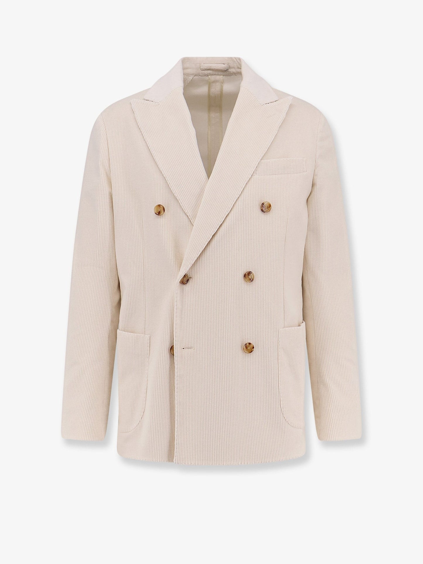 Lardini Double-breasted corduroy blazer