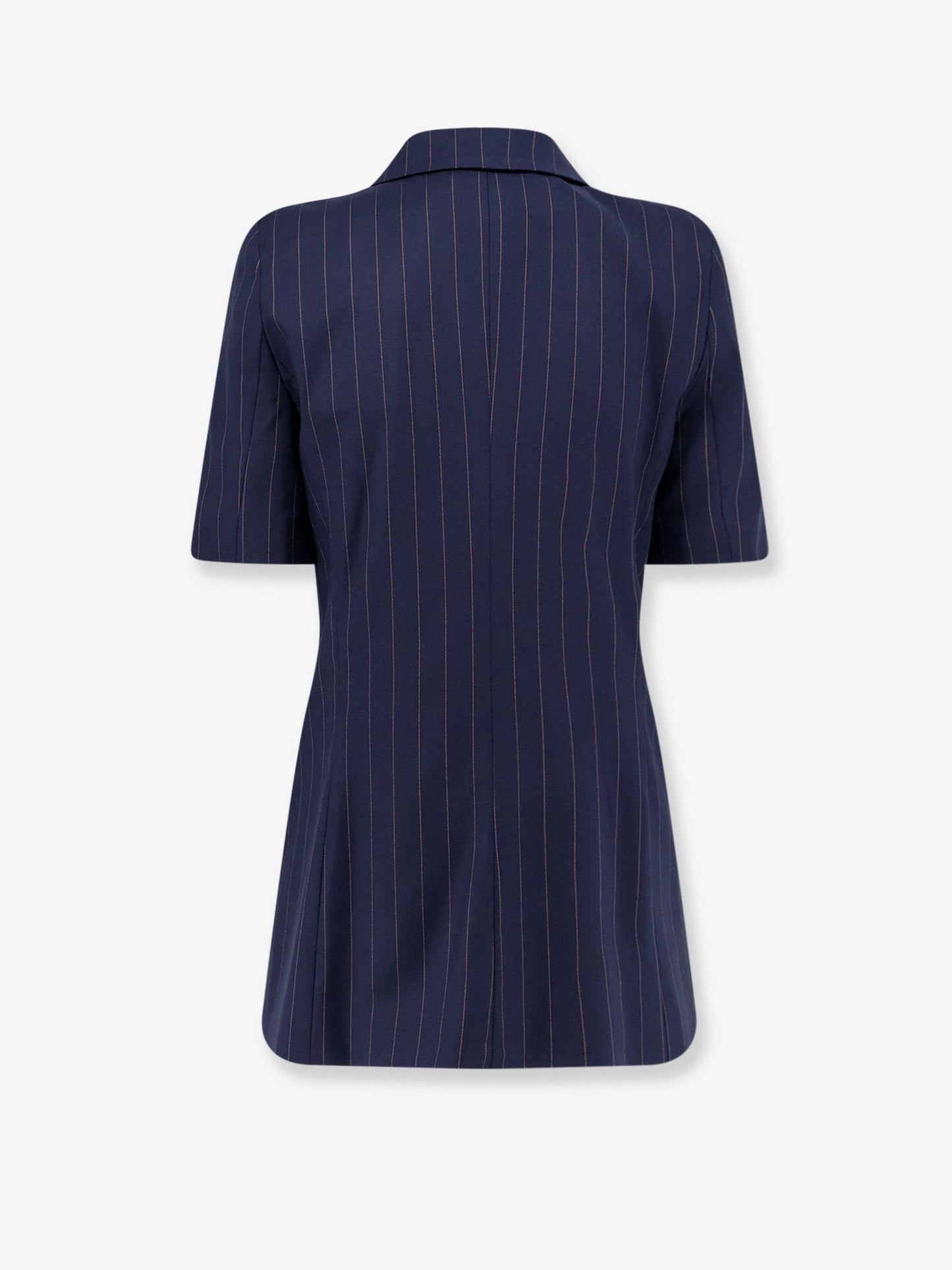 Actualee Double-breasted pinstriped blazer
