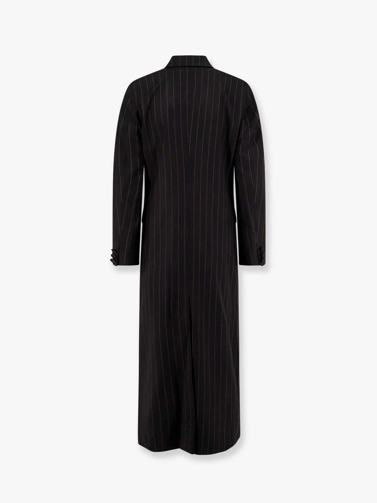 Actualee Double-breasted pinstriped coat