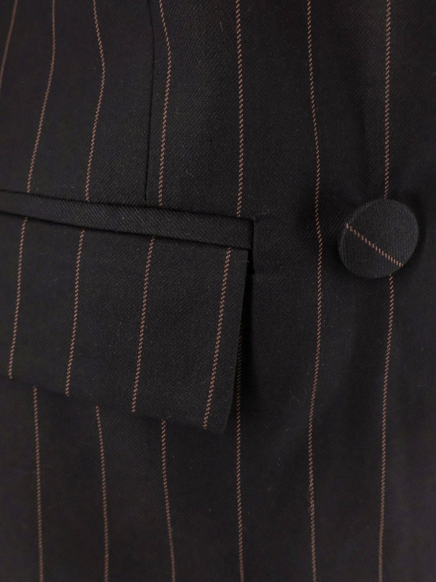 Actualee Double-breasted pinstriped coat