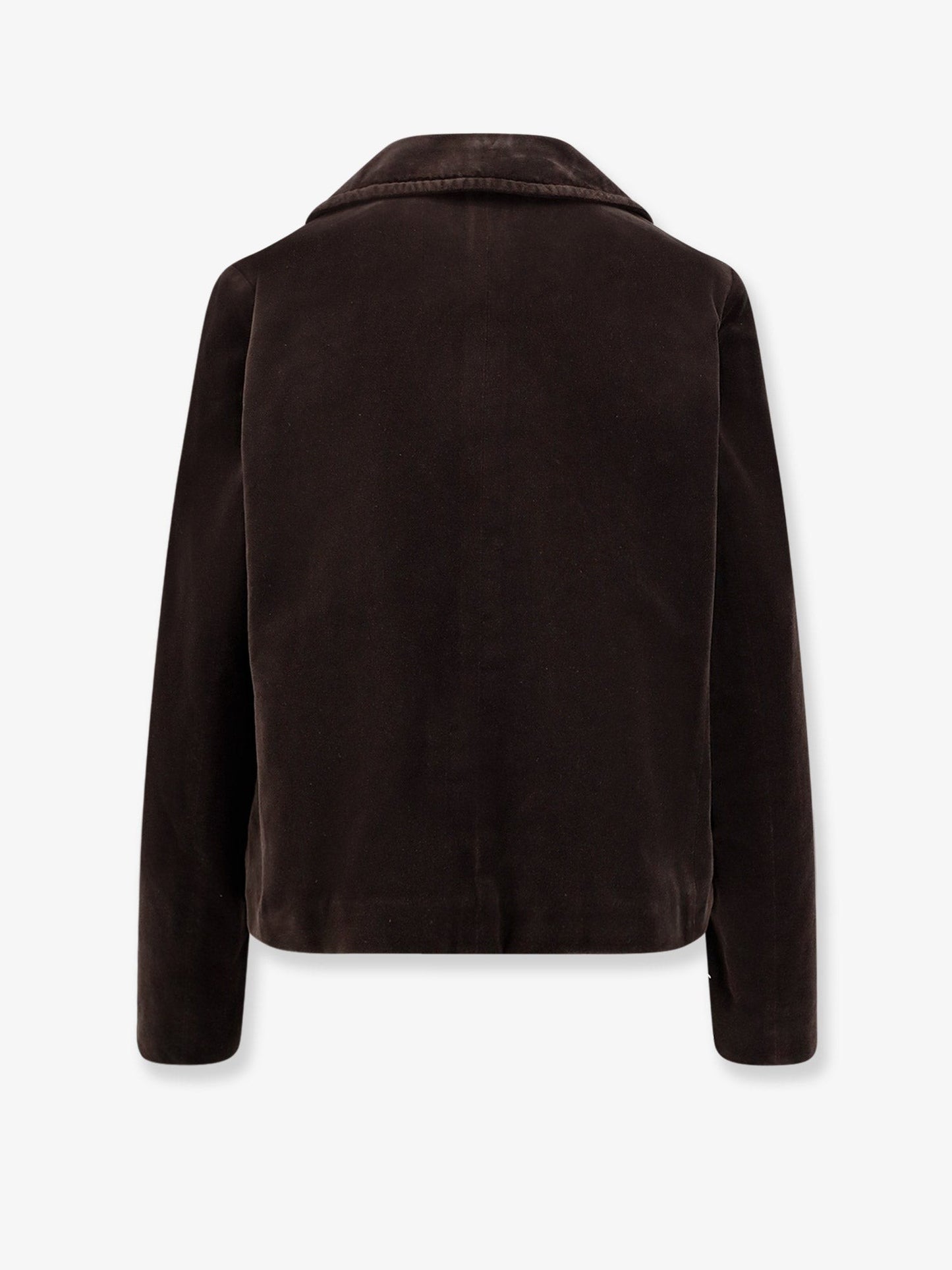 ASPESI Double-breasted velvet blazer