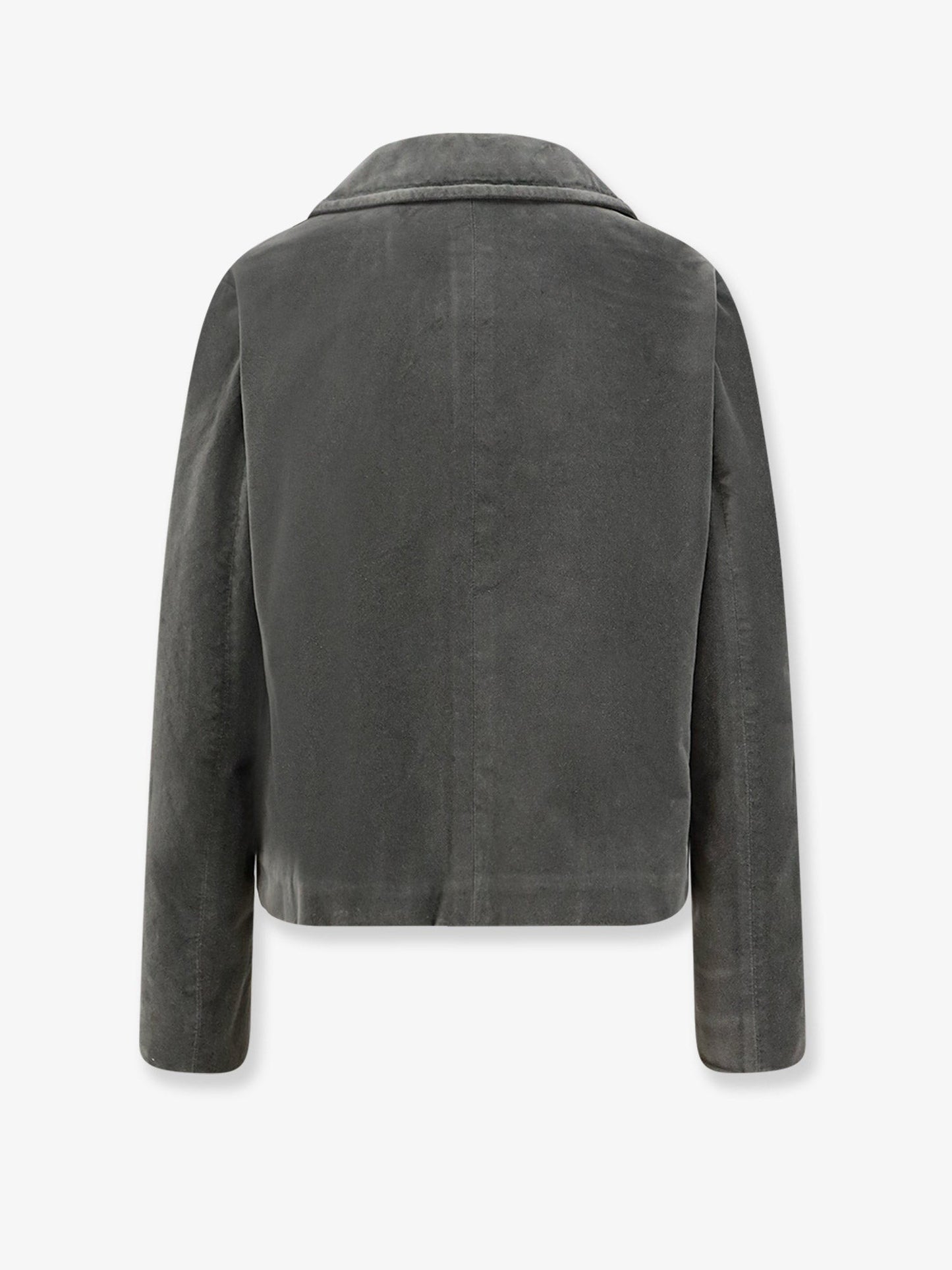 ASPESI Double-breasted velvet blazer
