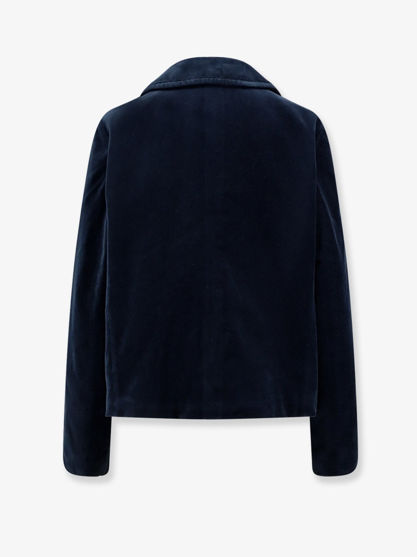 ASPESI Double-breasted velvet blazer