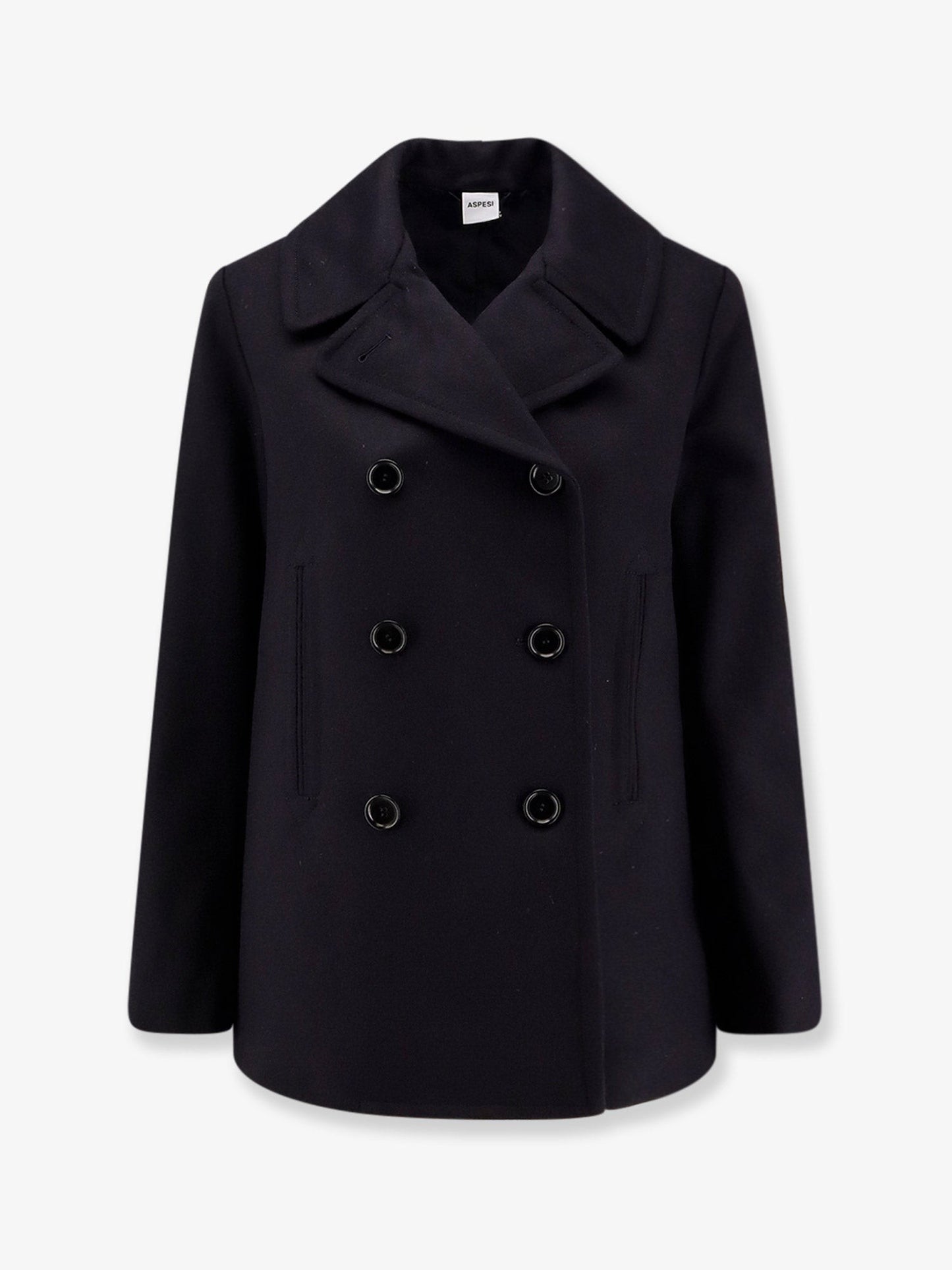 ASPESI Double-breasted wool coat