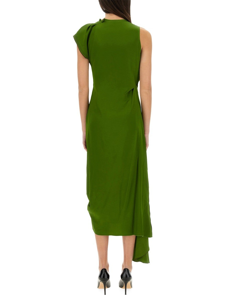 Victoria Beckham DRAPED MIDI DRESS