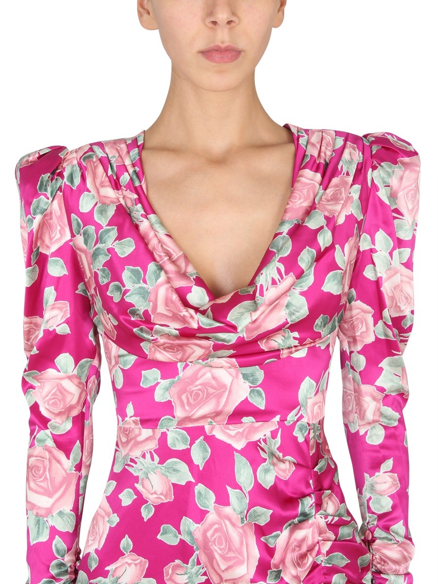 ALESSANDRA RICH DRESS IN SATIN