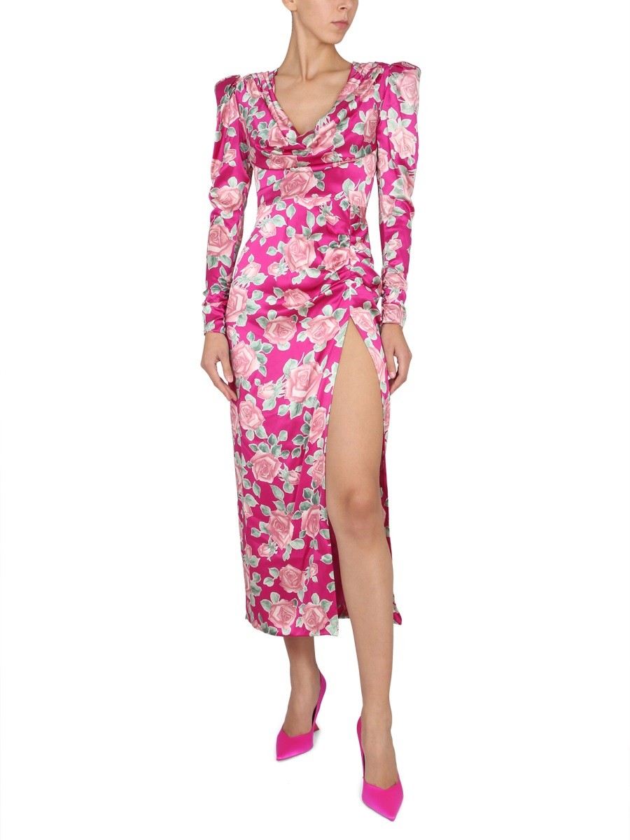 ALESSANDRA RICH DRESS IN SATIN
