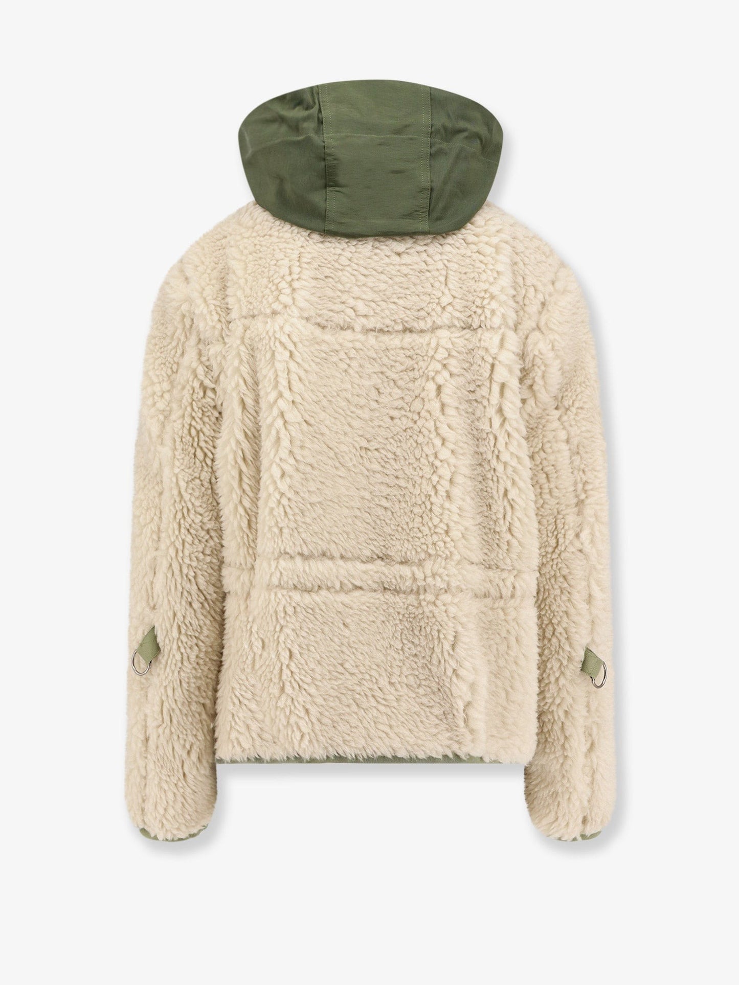 SACAI Eco shearling and nylon jacket