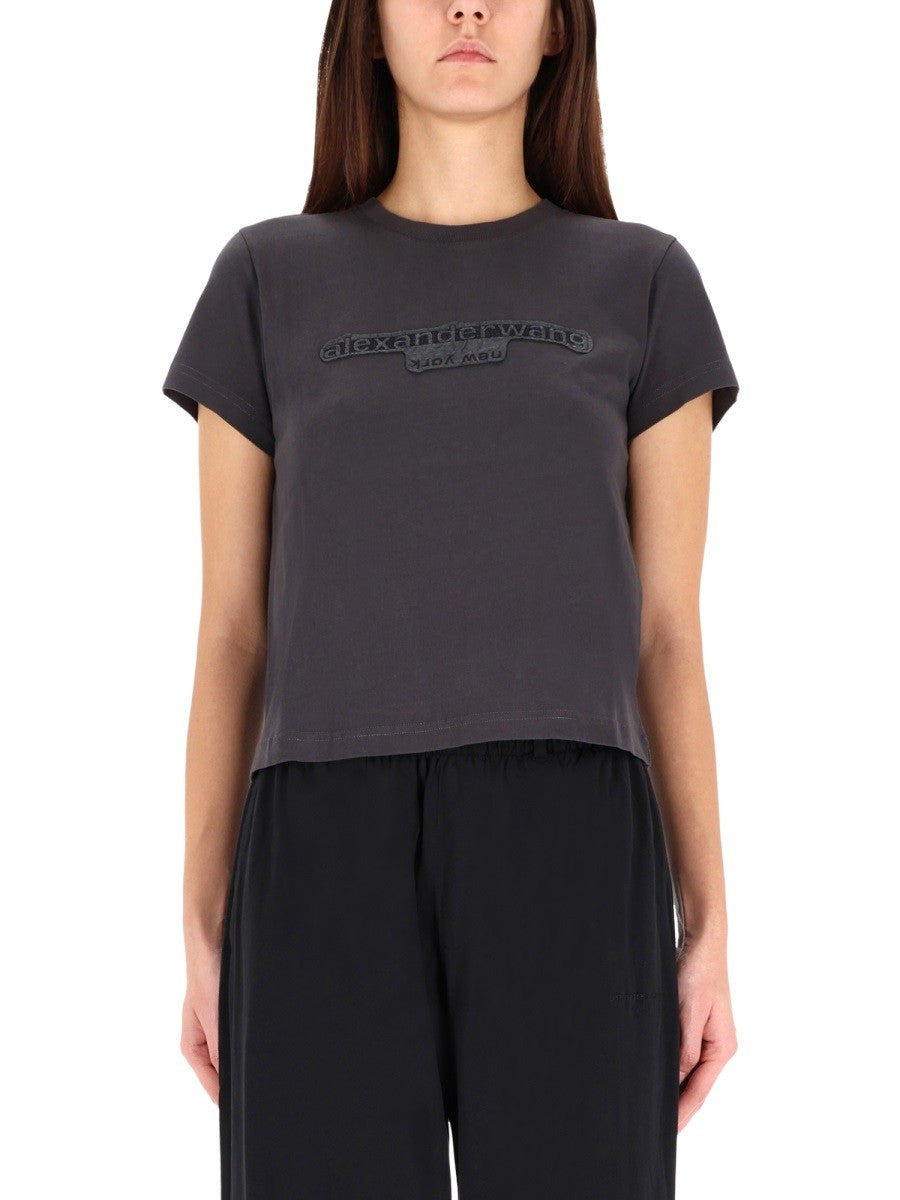 Alexander Wang EMBOSSED LOGO T-SHIRT