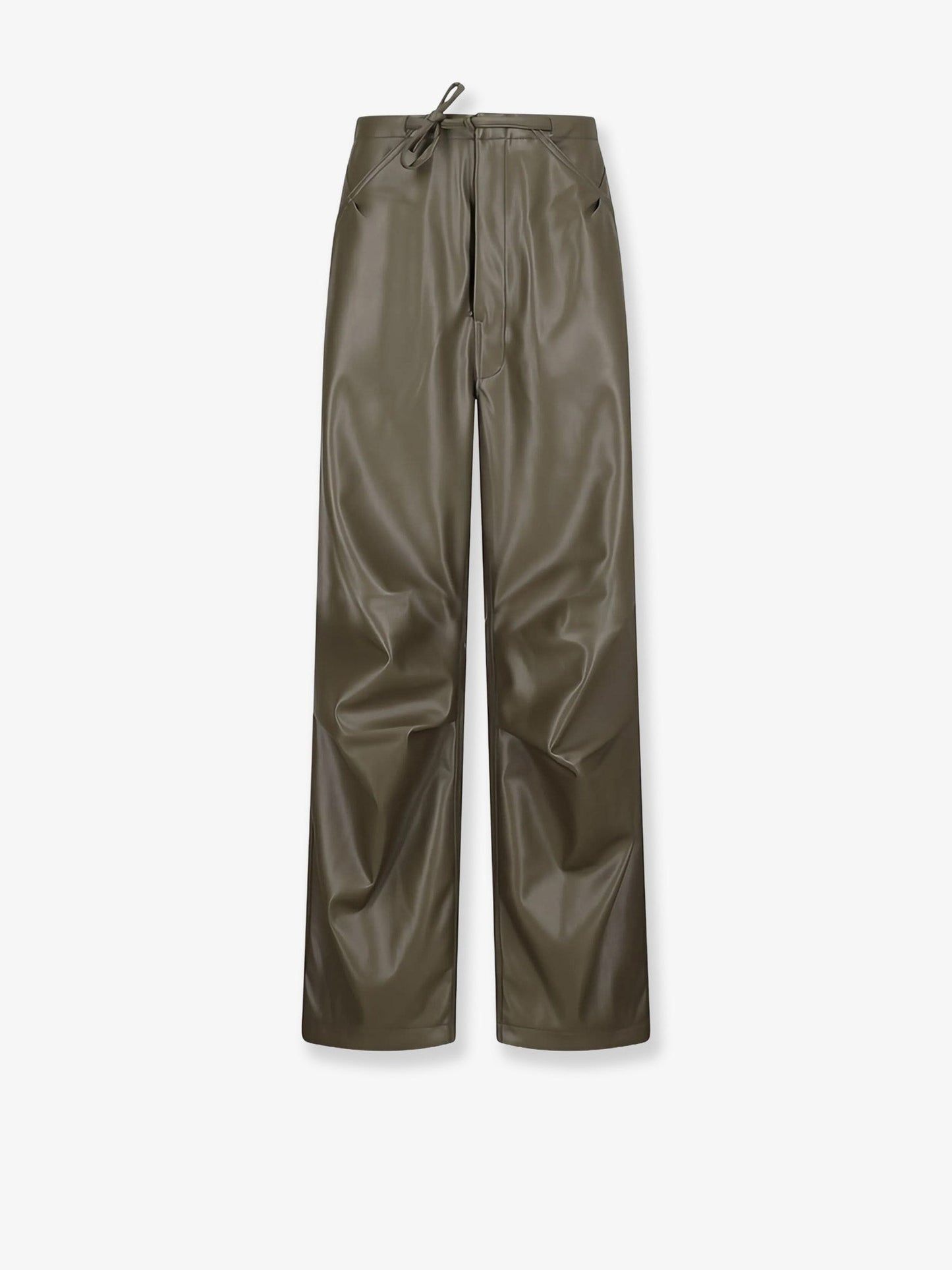 DARKPARK Faux leather relaxed fit trousers