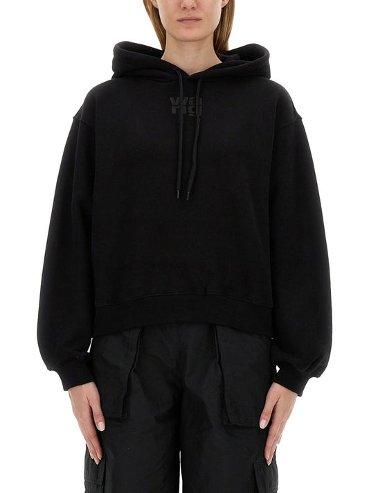 ALEXANDERWANG.T SWEATSHIRT WITH LOGO