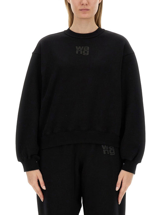 ALEXANDERWANG.T SWEATSHIRT WITH LOGO