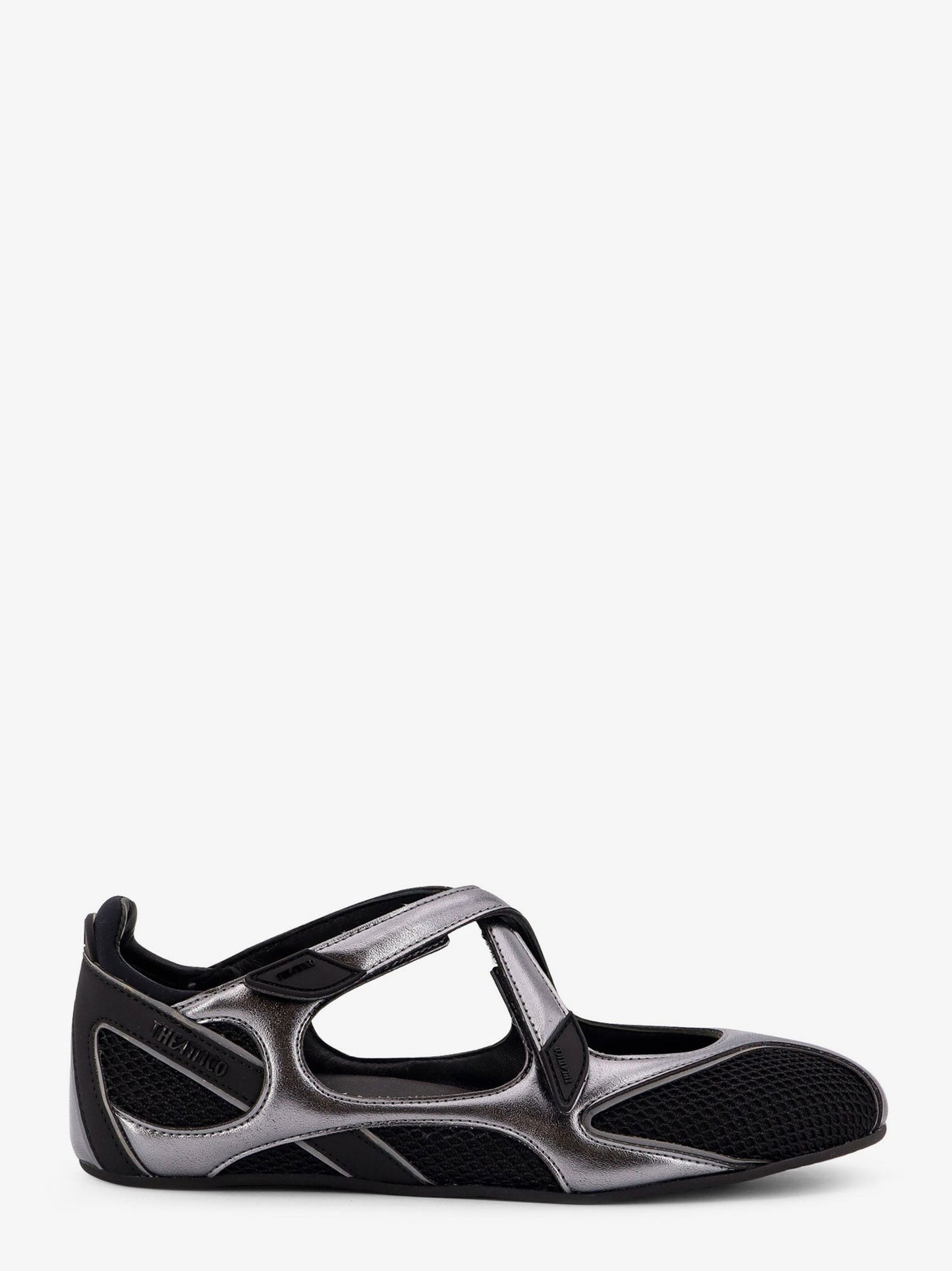 The Attico Floor 01 mesh and leather Ballerinas Flat