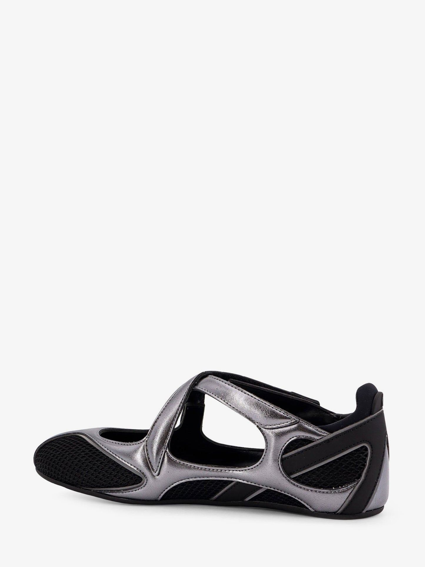 The Attico Floor 01 mesh and leather Ballerinas Flat