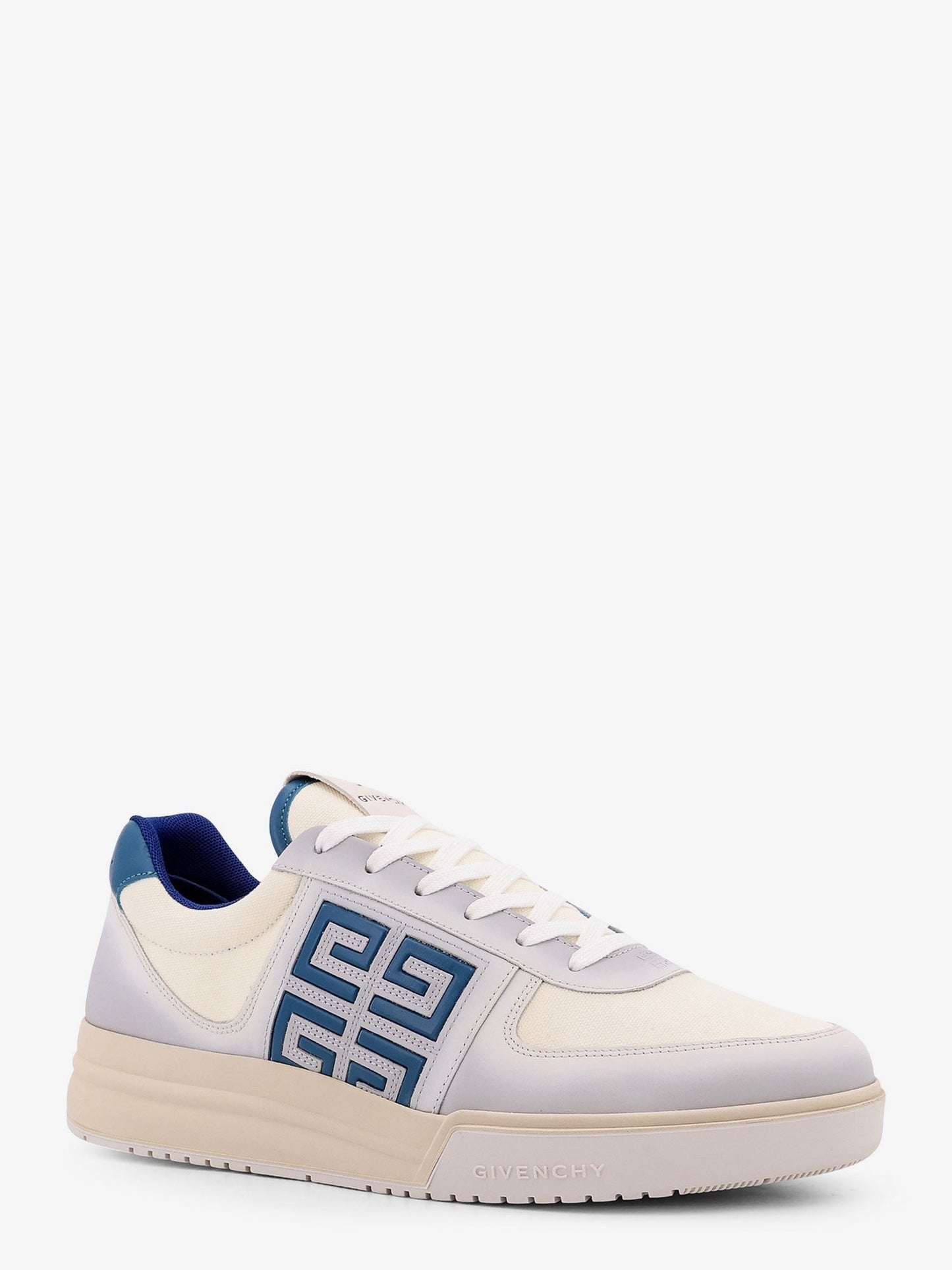 Givenchy G4 low-top canvas and leather sneakers with iconic detail