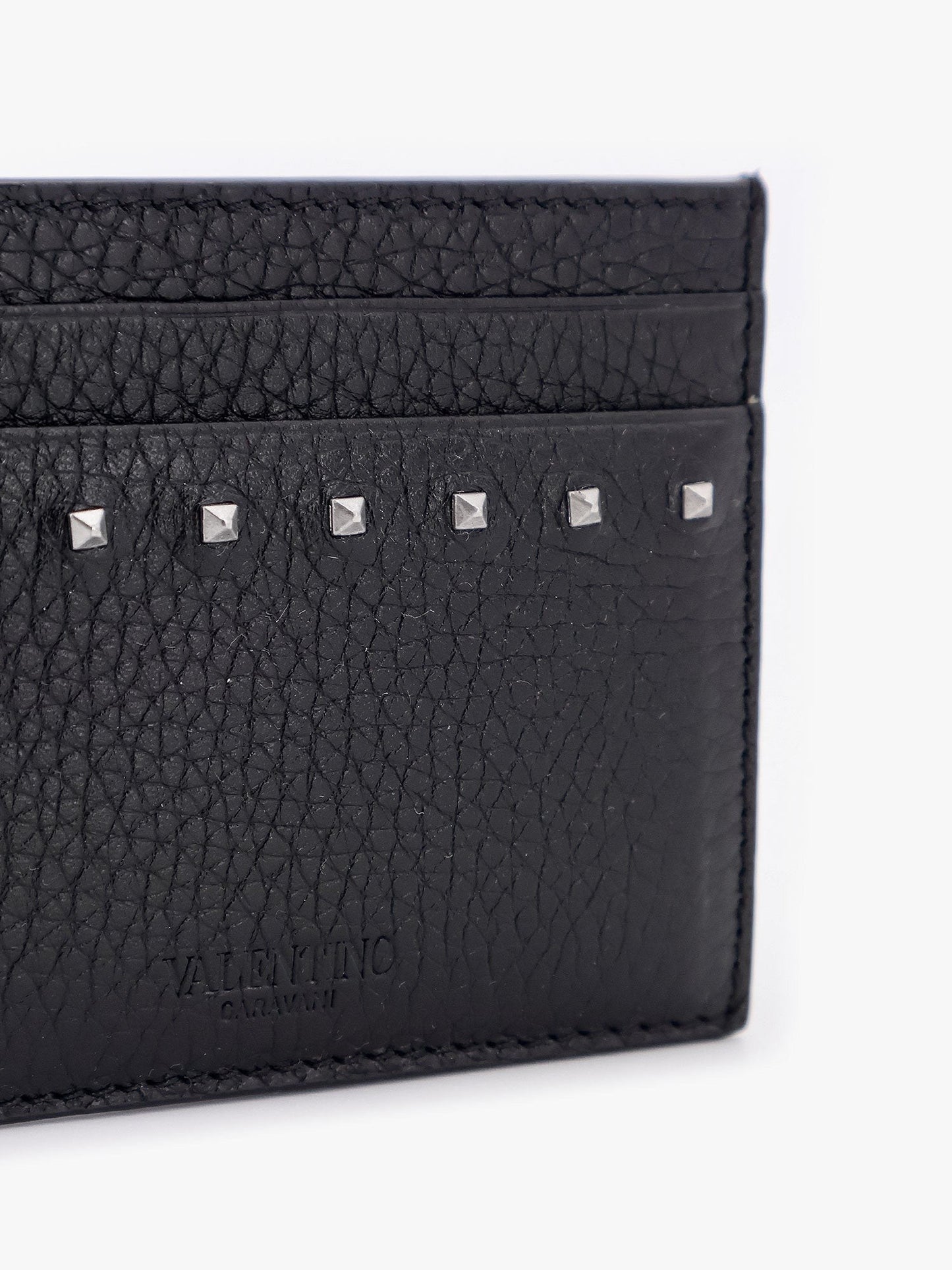 Valentino Garavani GARNET CALFSKIN "ROCKSTUD" CARD HOLDER