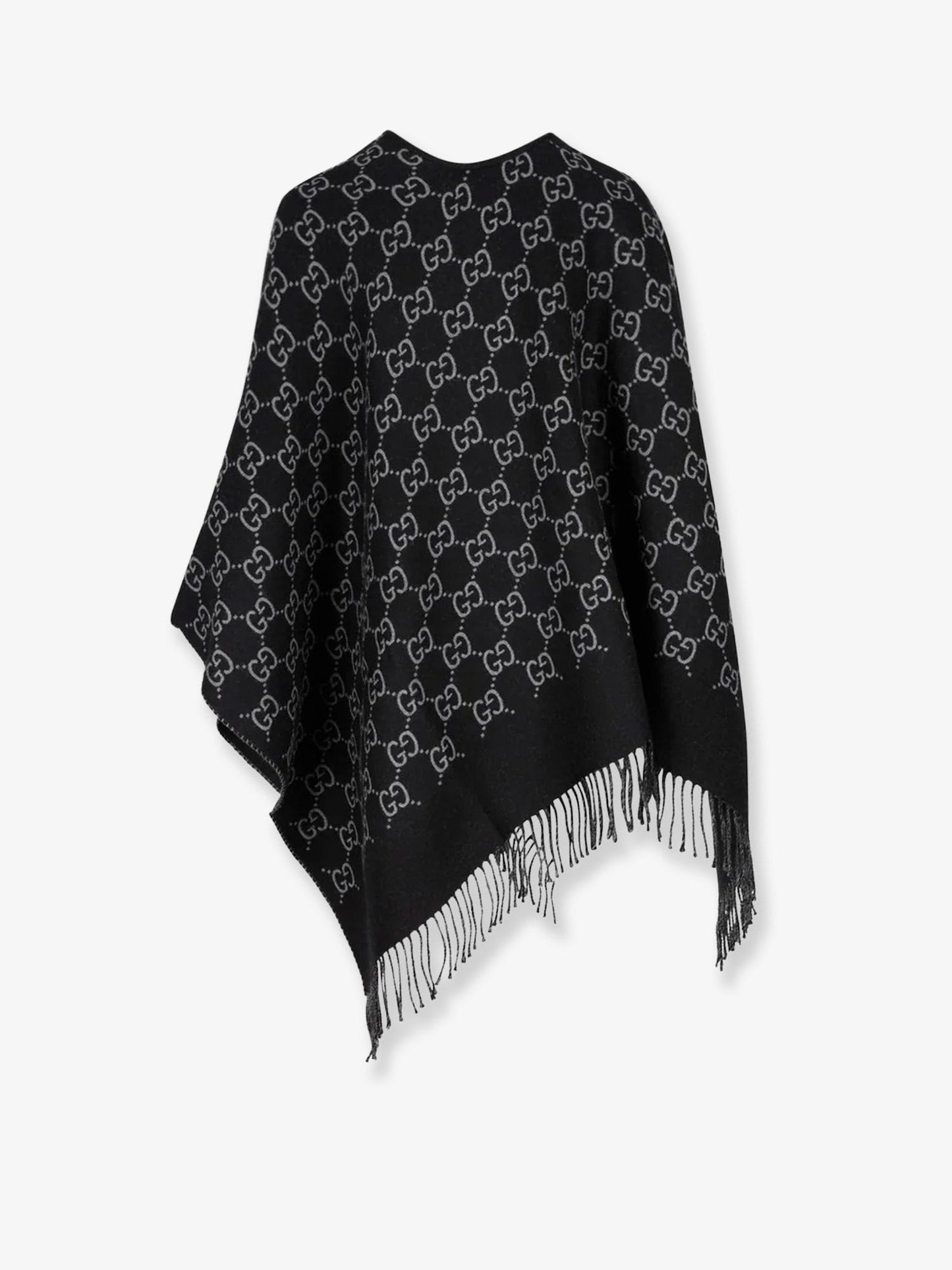 Gucci GG jacquard wool cape