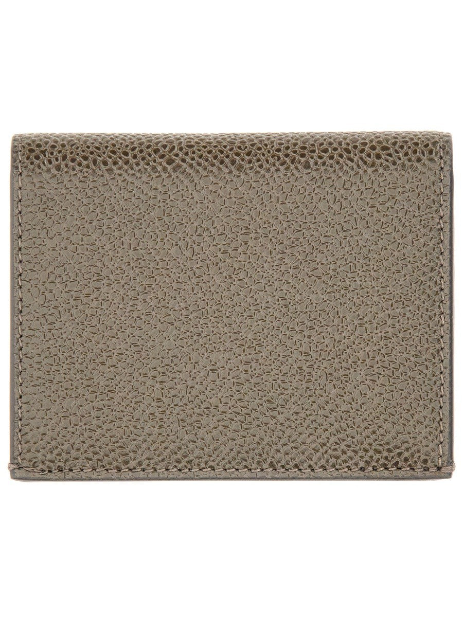 THOM BROWNE GRAINED LEATHER CARD CASE
