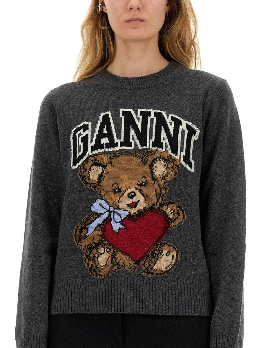GANNI "GRAPHIC BEAR" JERSEY