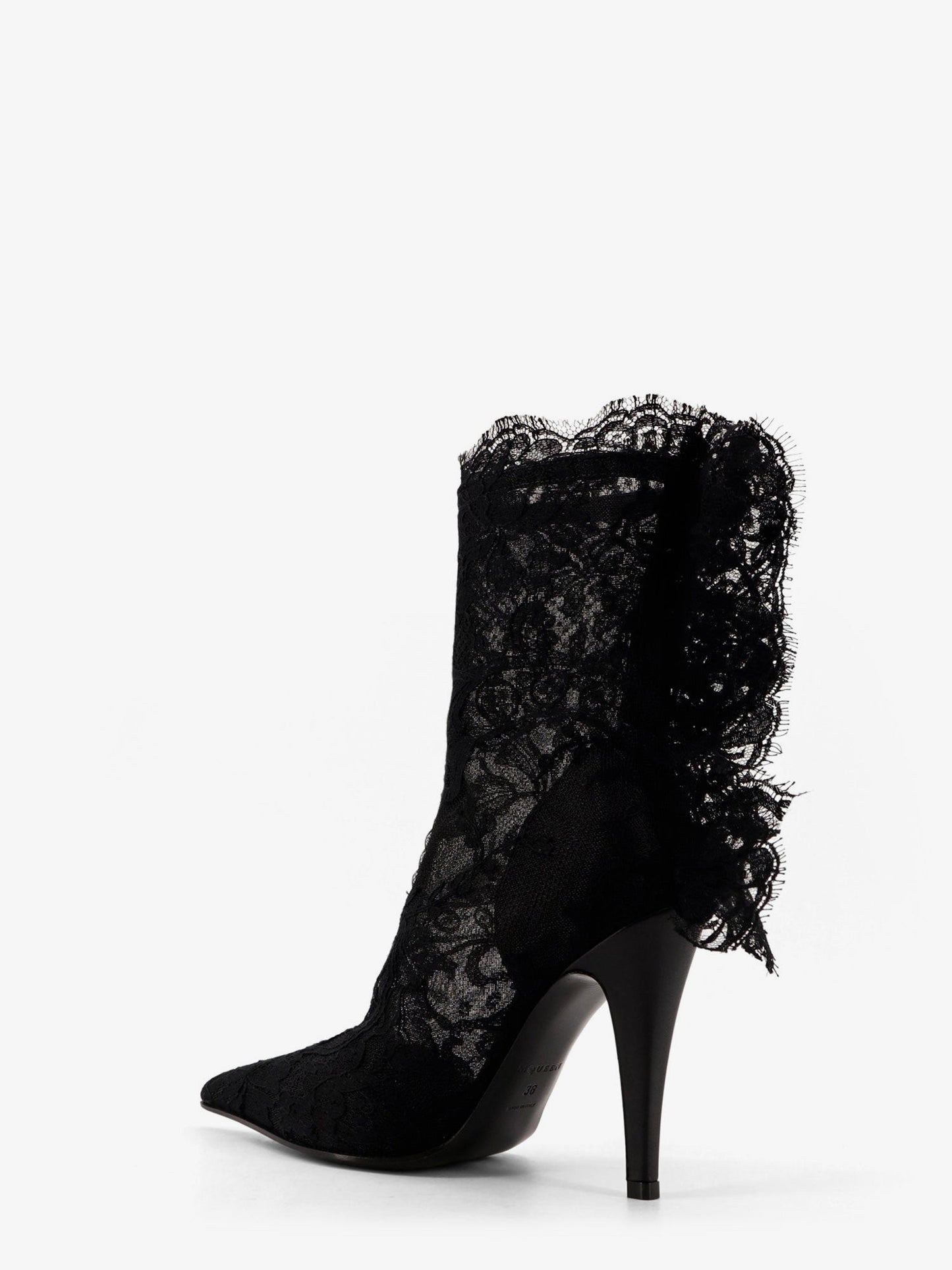 Alexander Mcqueen Heron lace boots
