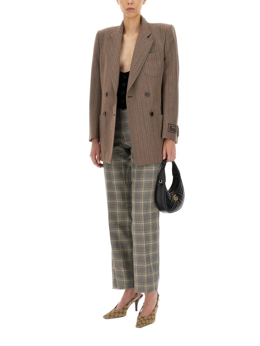 Gucci HERRINGBONE WOOL JACKET