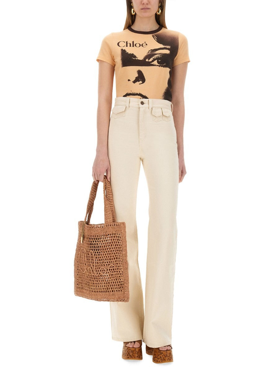 CHLOÉ HIGH WAIST FLARE JEANS
