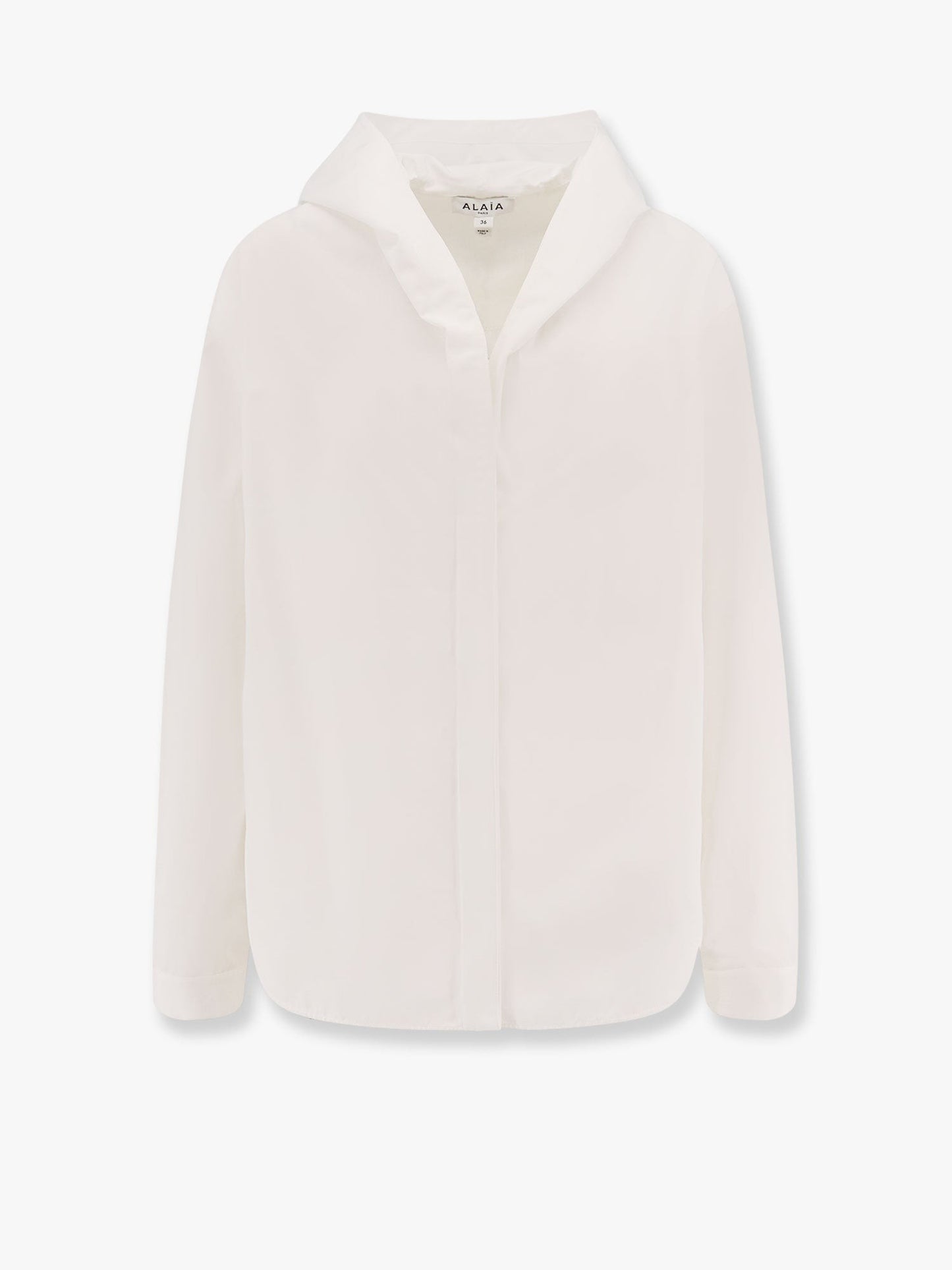 ALAIA Hooded cotton shirt